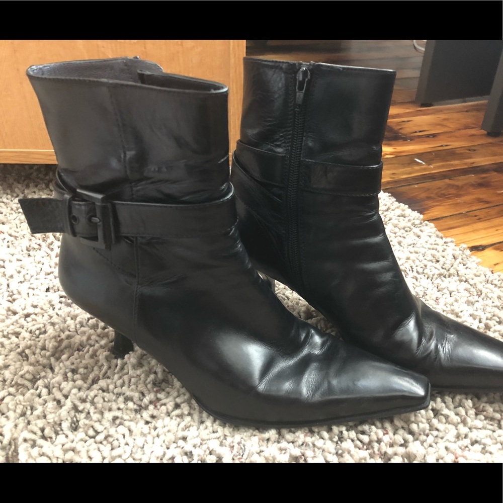 Stuart Weitzman black ankle boots